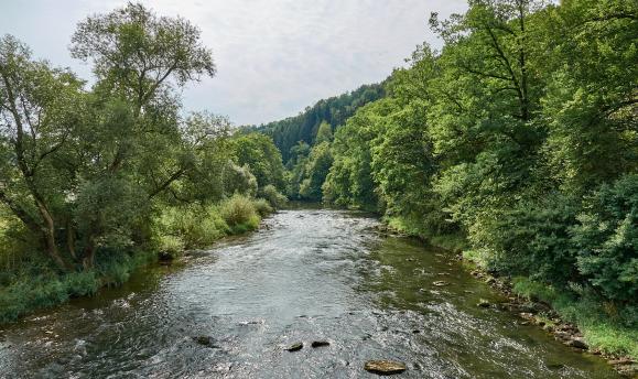 Blick von Brücke