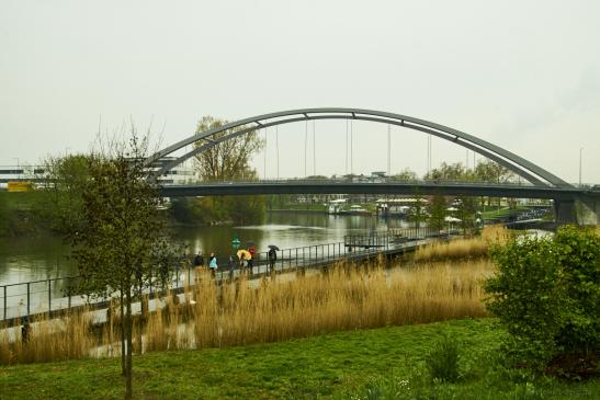 Blick auf Karl-Nägele-Brücke