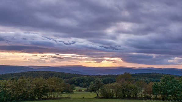 Sonnenuntergang am Katzenbuckel