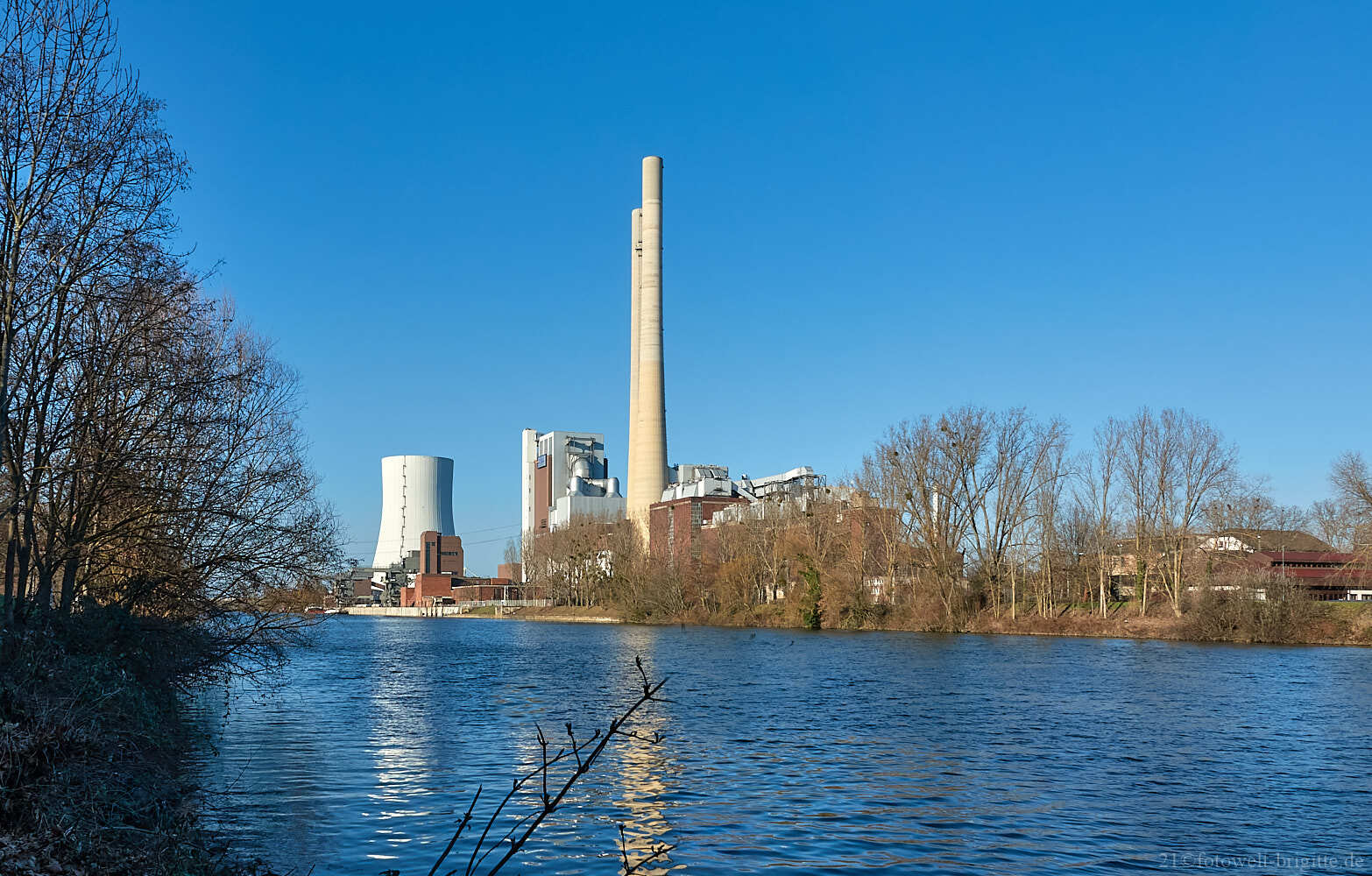 Blick vom Neckartalradweg - Februar 2021