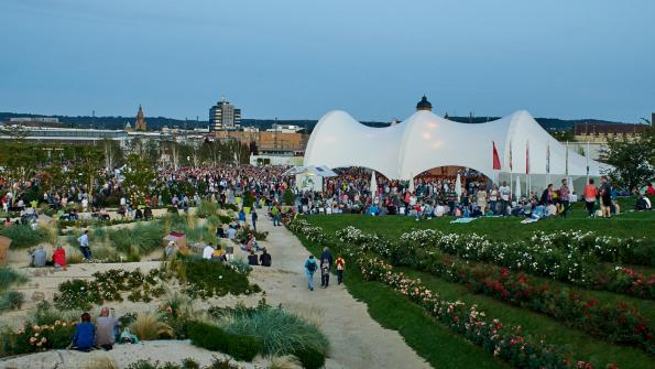 Blick auf Veranstaltung Woodstock-Revival 