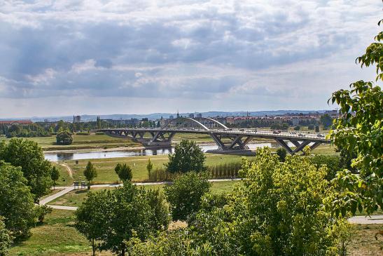 Blick von Neustadt auf Dresden