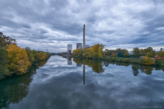 Blick von der Neckargartacher Brücke - Oktober 2024