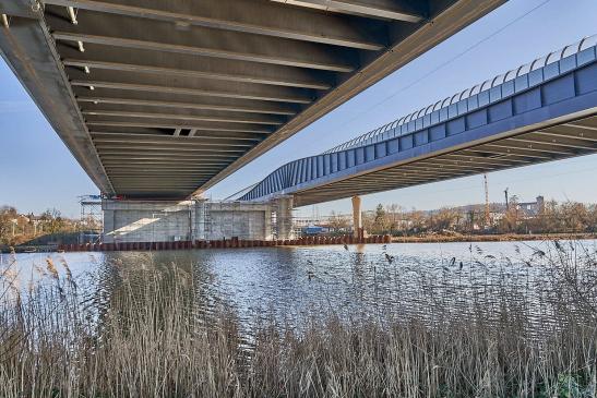 Blick zur Neckar-"insel"