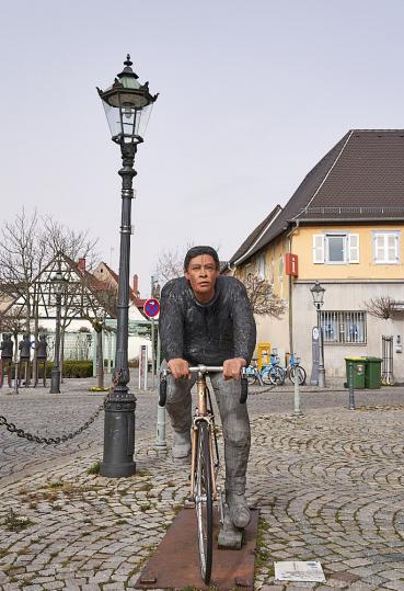 Rennradfahrer von Peter Nettesheim