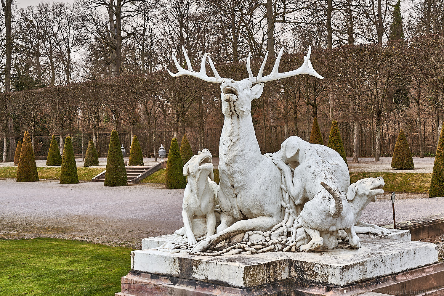 Hirschskulptur von Peter Anton von Verschaffelt (1710–1793)