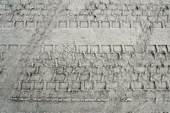 Spuren im Sand