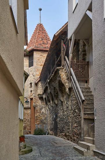 Stadtmauer mit Zwingerturm 