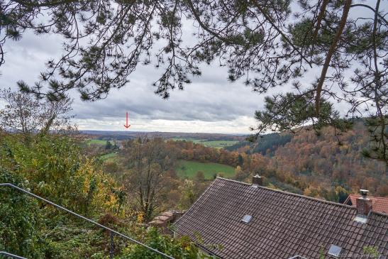 im Hintergrund Burg Steinsberg, Sinsheim