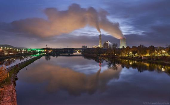 Blick von Neckarsulm Richtung HN - Dezember 2022