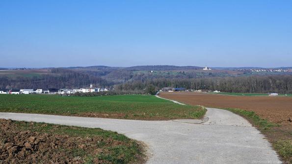 Blick auf Untergriesheim, im Hintergrund Höchstberg