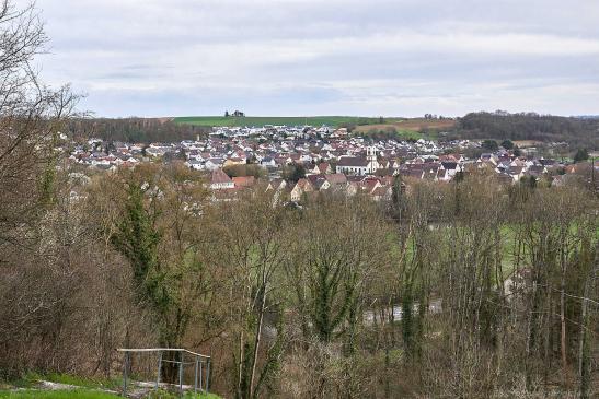 Blick von Höchstberg auf Untergriesheim