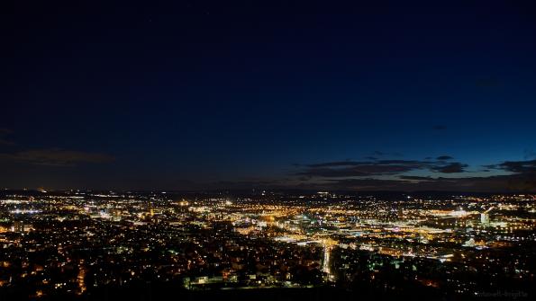 Blick vom Wartberg auf Heilbronn 