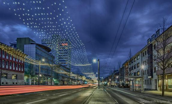 Allee in der Weihnachszeit
