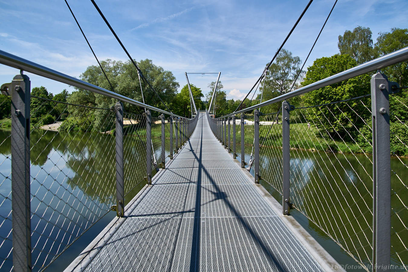 Hängebrücke über Donau